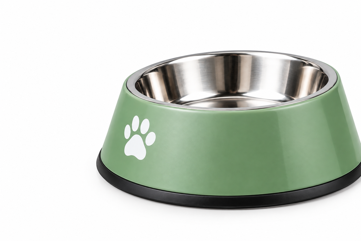 Stainless Steel Pet Food Bowl – Non-Slip Elevated Feeding Bowl