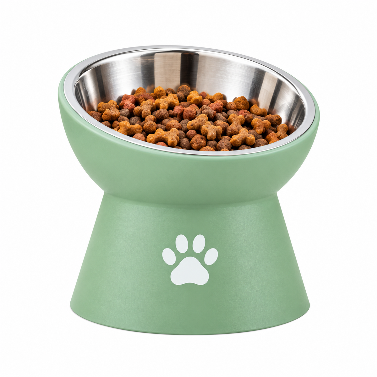 Elevated Pet Food Bowl – Stainless Steel Raised Dog & Cat Feeding Bowl