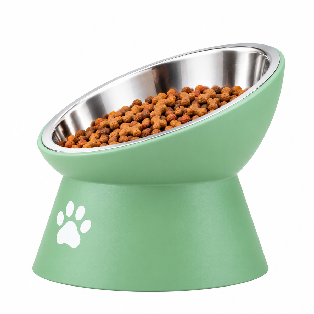 Elevated Pet Food Bowl – Stainless Steel Raised Dog & Cat Feeding Bowl
