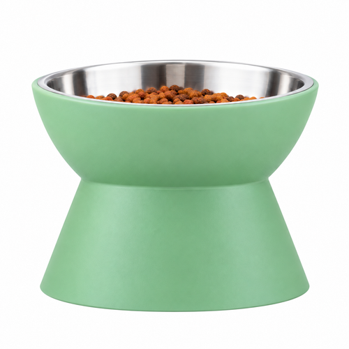 Elevated Pet Food Bowl – Stainless Steel Raised Dog & Cat Feeding Bowl