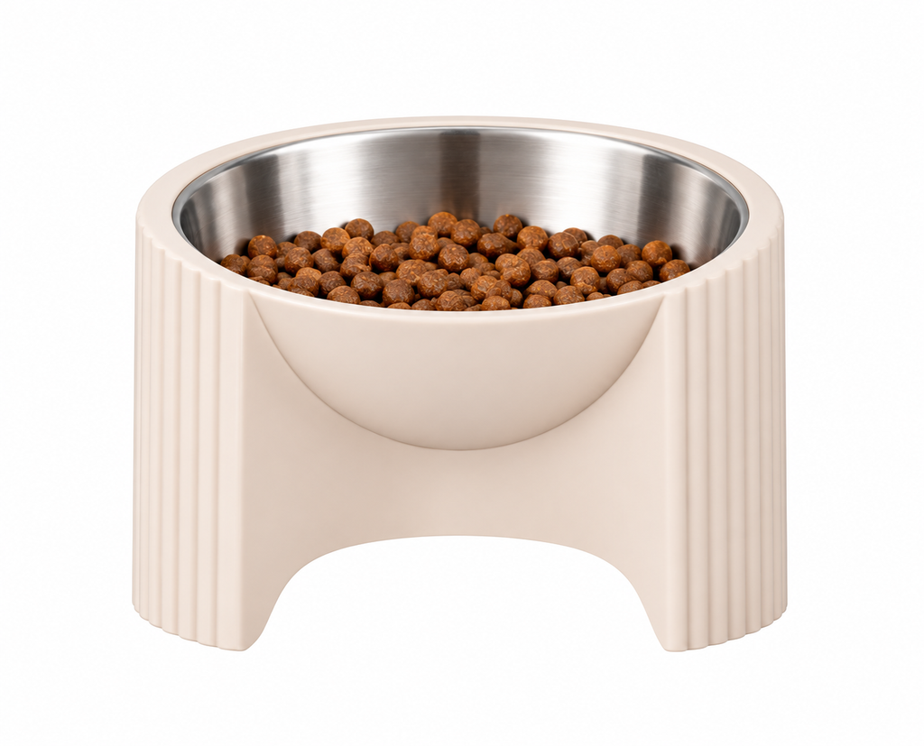 Elevated Pet Food Bowl – Raised Stainless Steel Dog & Cat Feeding Bowl