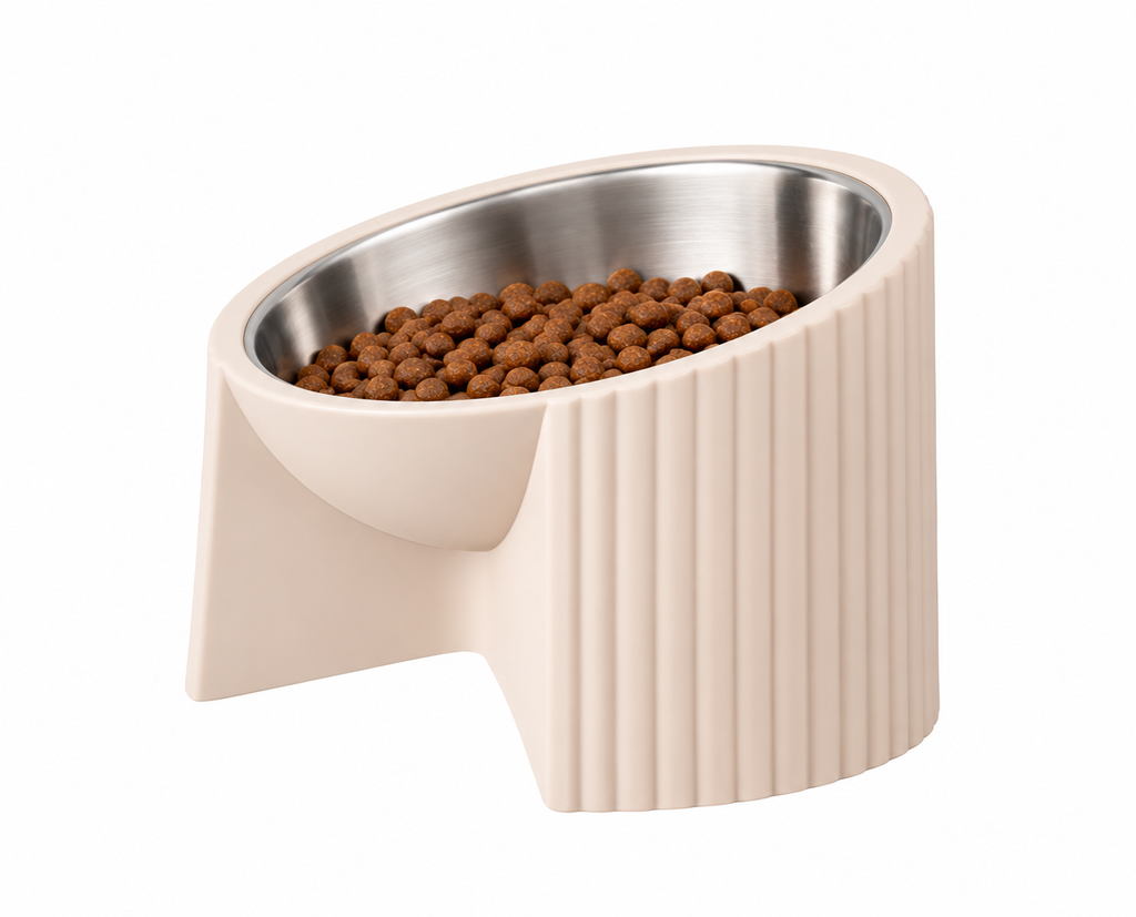 Elevated Pet Food Bowl – Raised Stainless Steel Dog & Cat Feeding Bowl