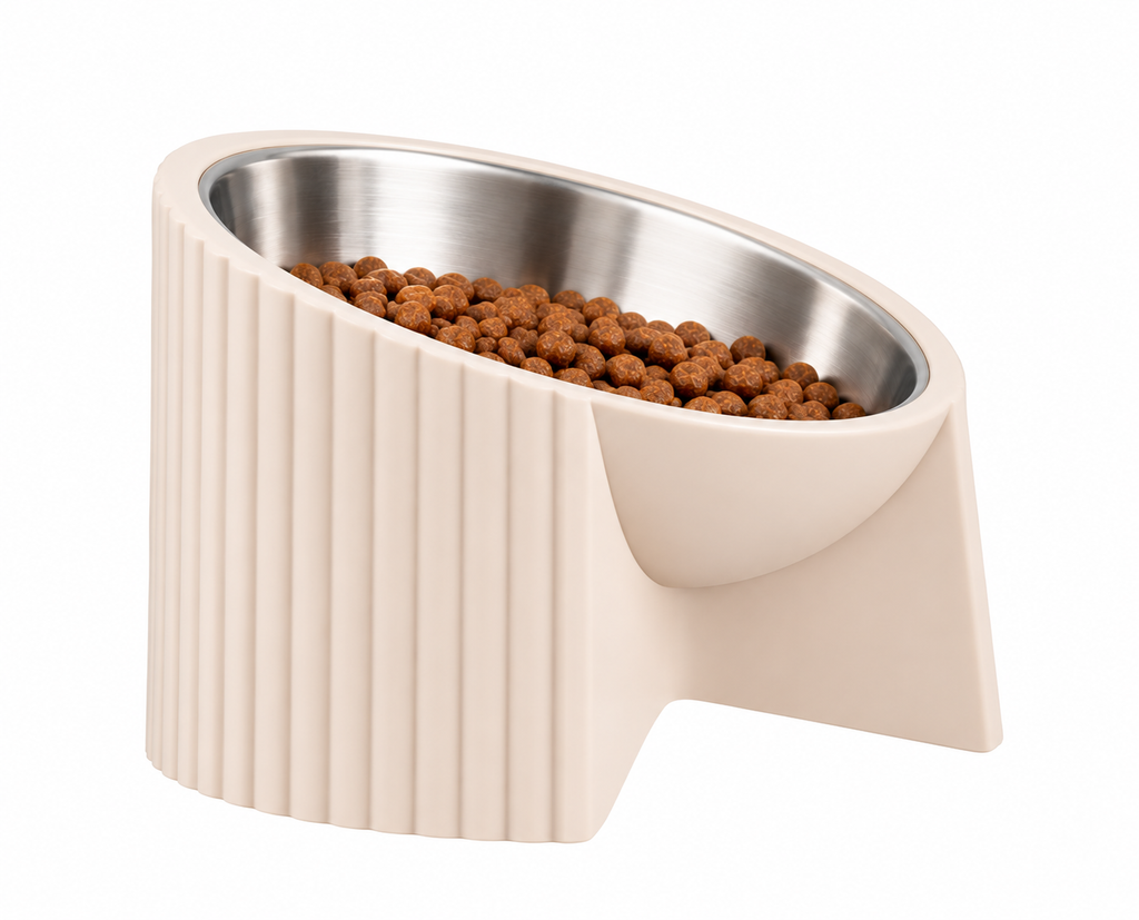 Elevated Pet Food Bowl – Raised Stainless Steel Dog & Cat Feeding Bowl