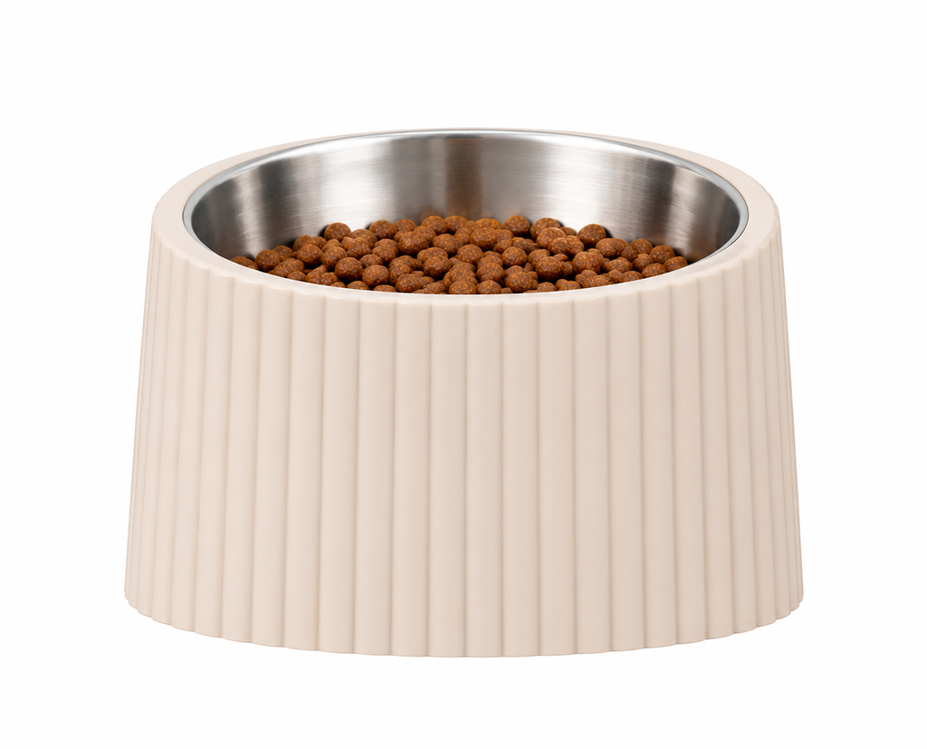 Elevated Pet Food Bowl – Raised Stainless Steel Dog & Cat Feeding Bowl