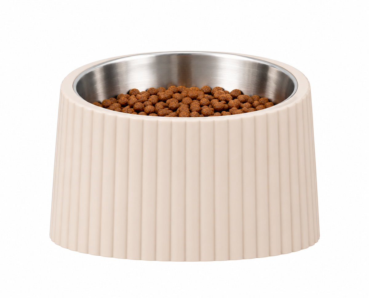 Elevated Pet Food Bowl – Raised Stainless Steel Dog & Cat Feeding Bowl