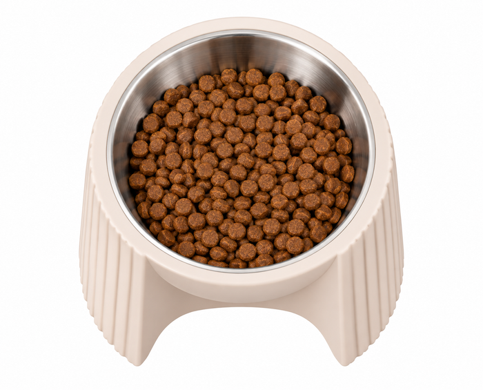 Elevated Pet Food Bowl – Raised Stainless Steel Dog & Cat Feeding Bowl