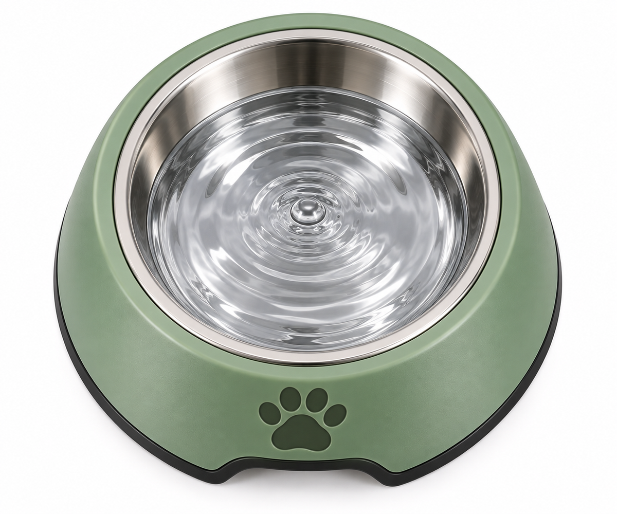 Stainless Steel Pet Water Bowl – Non-Slip Dog & Cat Water Bowl