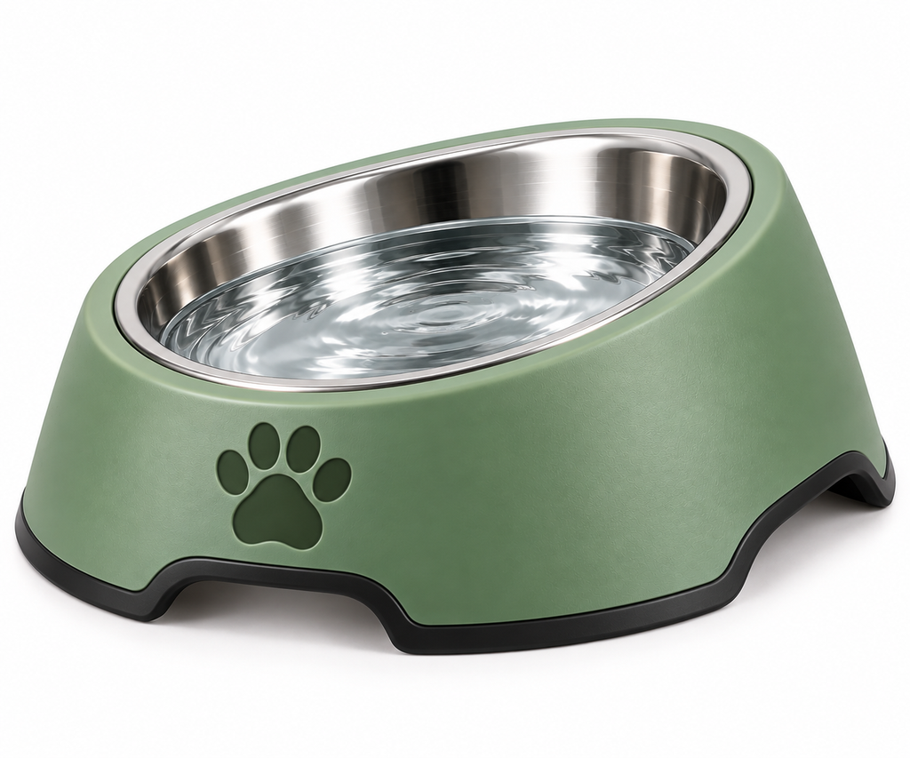Stainless Steel Pet Water Bowl – Non-Slip Dog & Cat Water Bowl