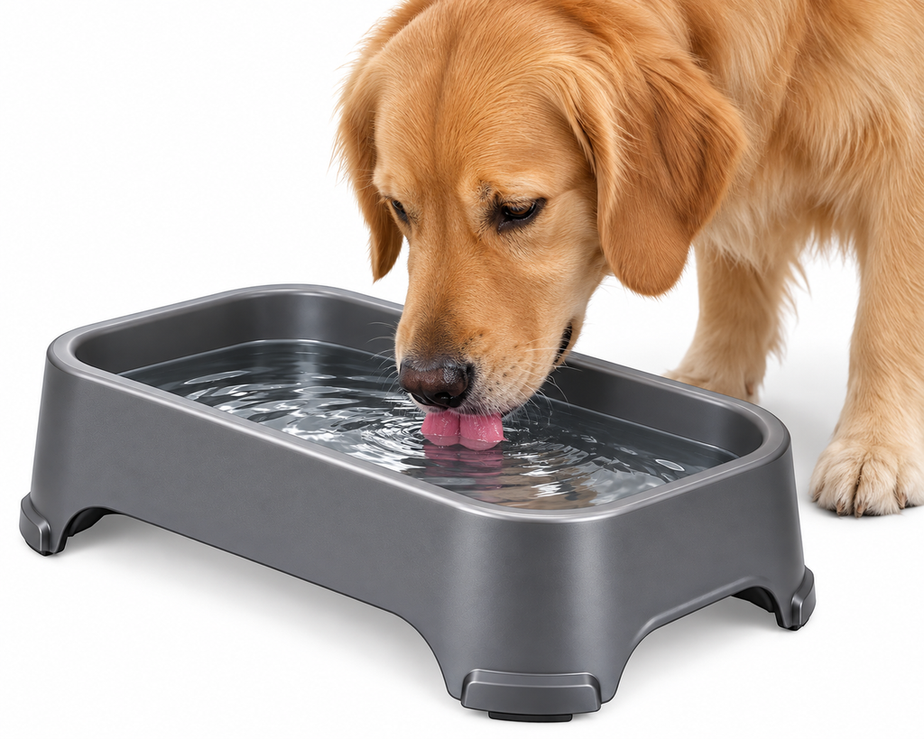 Elevated Pet Water Bowl – Non-Slip Dog & Cat Drinking Bowl