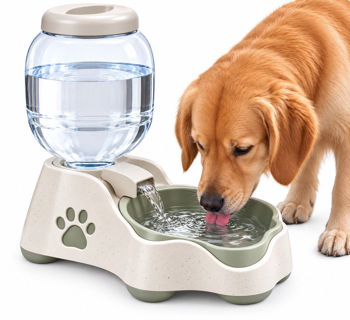 Automatic Pet Water Fountain – Gravity Flow Dog & Cat Water Dispenser