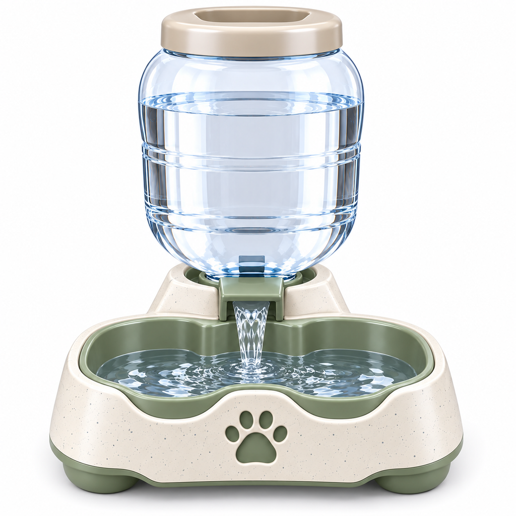Automatic Pet Water Fountain – Gravity Flow Dog & Cat Water Dispenser