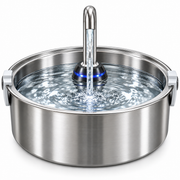 Stainless Steel Automatic Pet Water Fountain – Quiet Recirculating Water Dispenser for Cats &amp; Dog