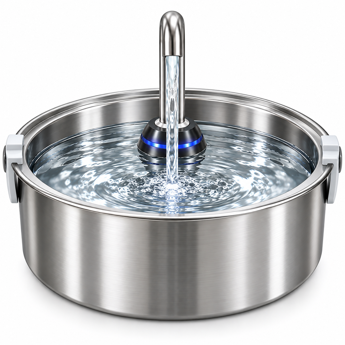 Stainless Steel Automatic Pet Water Fountain – Quiet Recirculating Water Dispenser for Cats &amp; Dog