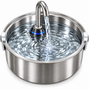 Stainless Steel Automatic Pet Water Fountain – Quiet Recirculating Water Dispenser for Cats &amp; Dog