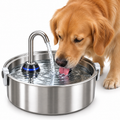 Stainless Steel Automatic Pet Water Fountain – Quiet Recirculating Water Dispenser for Cats &amp; Dog